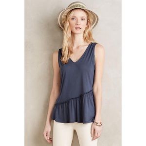 Anthropologie Dolan Pamona Peplum Tank in Charcoal